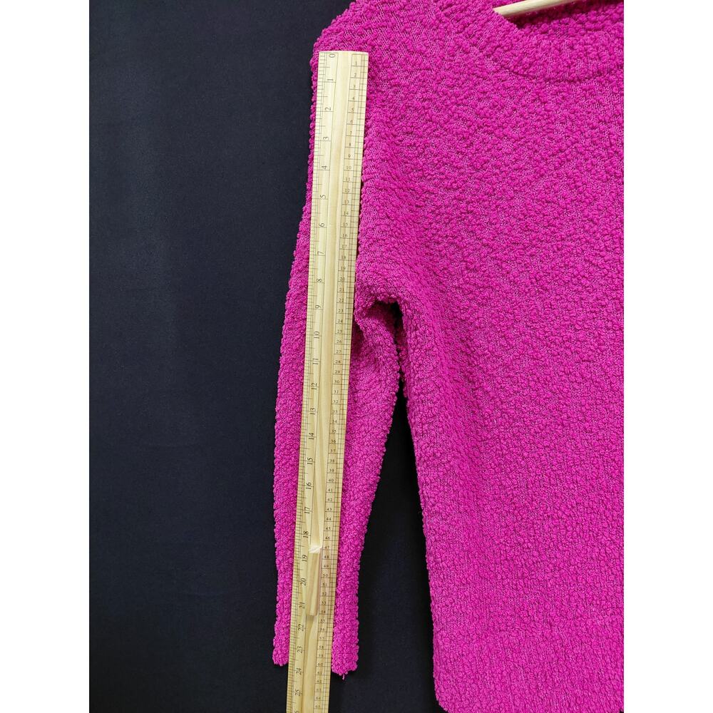 Seven7 Pink Knit Sweater Solid Long Sleeve Women Size S - Picture 6 of 7